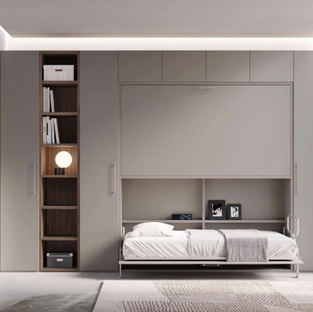 Letto a scomparsa Nikai Doppio in melaminico di Nardi Interni