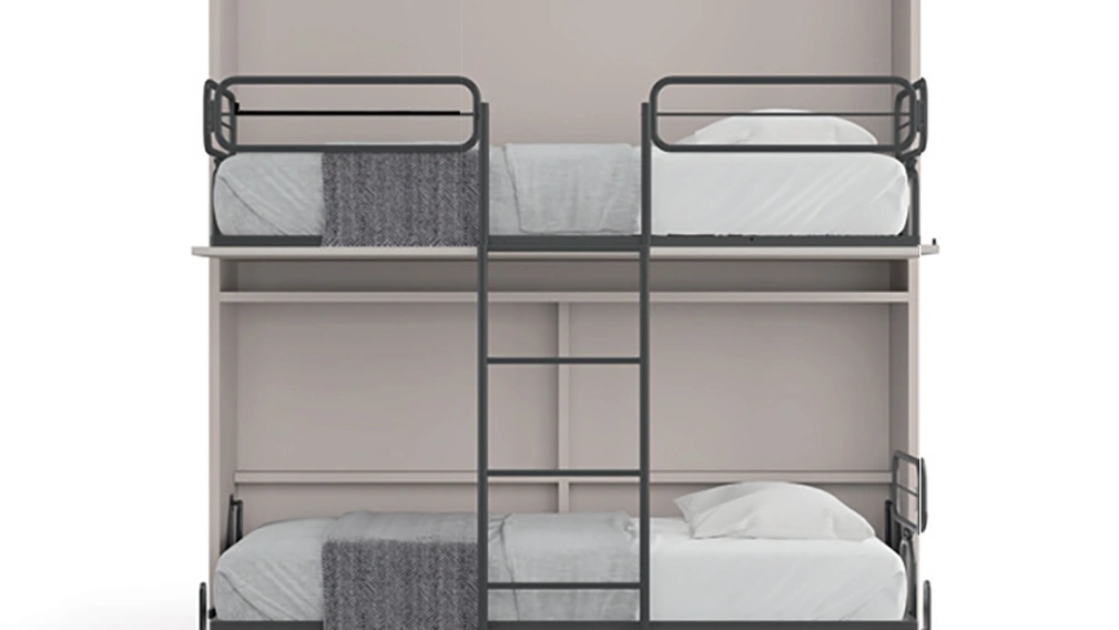 Letto a scomparsa a castello Nikai Doppio di Nardi Interni