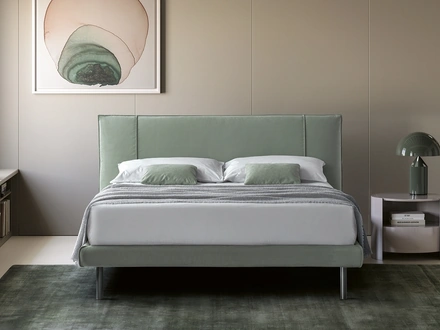Letto Armonia in tessuto imbottito di San Lorenzo