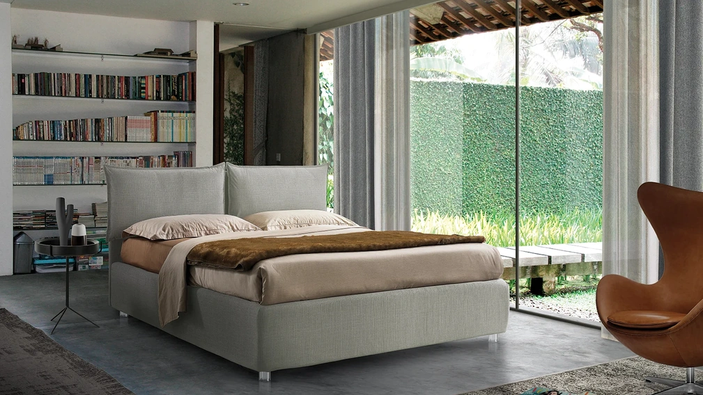 Letto imbottito Clay di Artigianaletti