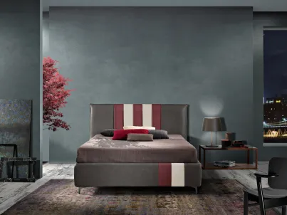 Letto Stripes in ecopelle di Artigianaletti