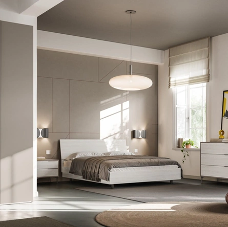 Letto matrimoniale con testiera Banco Night 25 di Orme