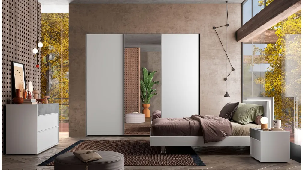 Letto Basic Soft Led di Cecchini Italia