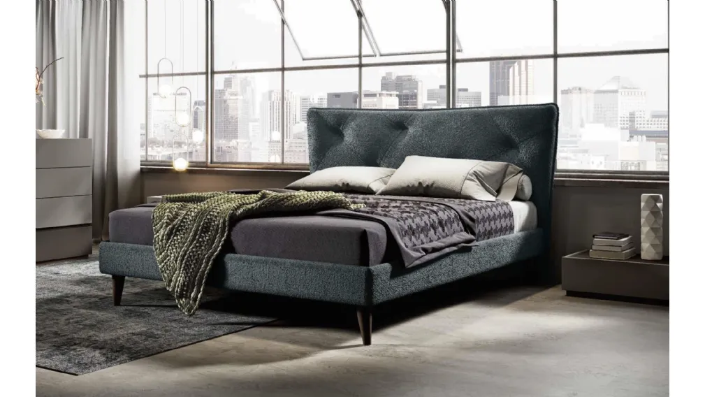 Letto imbottito Dione di Imab