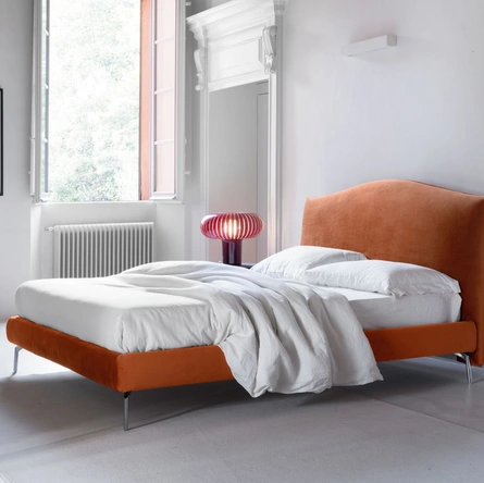 Letto con testiera arrotondata Lyle Modern di Noctis