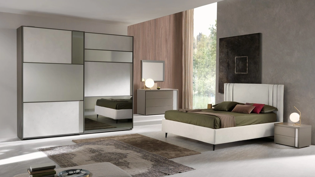 Letto in tessuto Oxford di Gierre Mobili