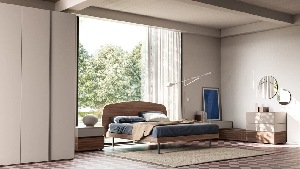 Letto con testiera Park Night 22 di Orme