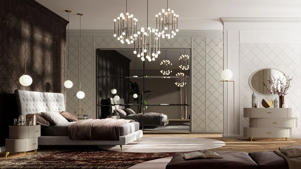 Letto Scacco Luxor di Cecchini Italia