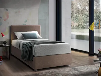 Letto singolo con testiera Stromboli di Artigianaletti
