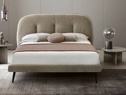 Letto in tessuto imbottito Tratto di San Lorenzo