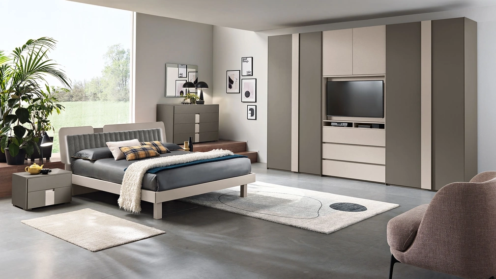 Letto Yuky imbottito di Gierre Mobili