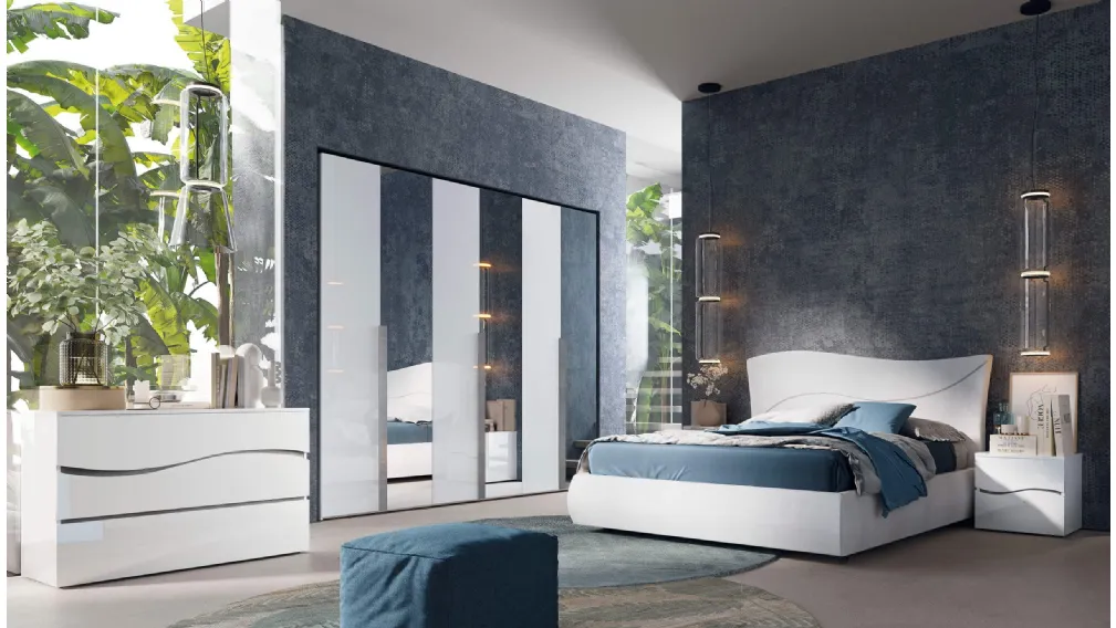 Letto Zeus in ecopelle di Cecchini Italia
