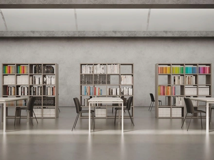 Libreria Bifacciale divisoria in melaminico di Nardi Interni