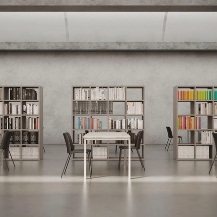 Libreria Bifacciale divisoria in melaminico di Nardi Interni