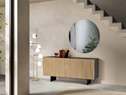 Madia Ronda con ante in MDF Rovere chiaro di Capodarte