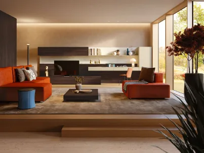 Parete Attrezzata Living LV714 di Giessegi