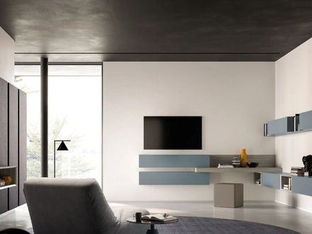 Parete Attrezzata sospesa Modulo Day 17 di Orme