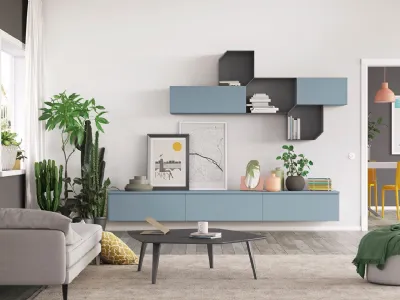 Parete Attrezzata Volo L012 di Colombini Casa