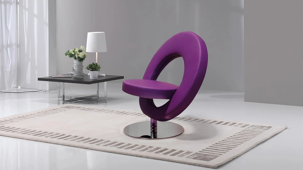 Poltroncina in pelle Atollo di Delta Salotti