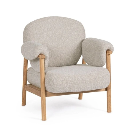 Poltrona in tessuto Calista di Bizzotto