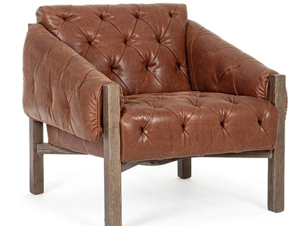 Poltrona in ecopelle Harrison di Bizzotto