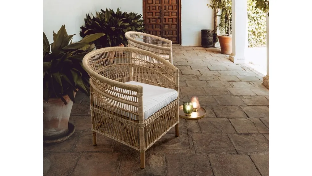 Poltroncina in rattan Josefina di Bizzotto