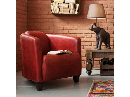 Poltrona Cigar Lounge Rosso di Kare Design