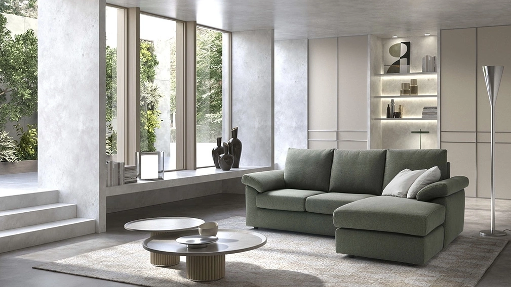 Divano con penisola Mabel di Biel