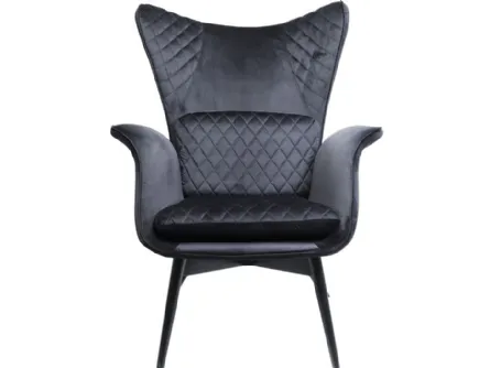 Poltrona Tudor Velvet di Kare Design