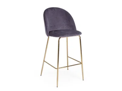 Sgabello Carry Velluto di Bizzotto