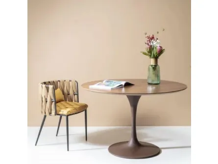 Sedia Cheerio Giallo con cuscino di Kare Design