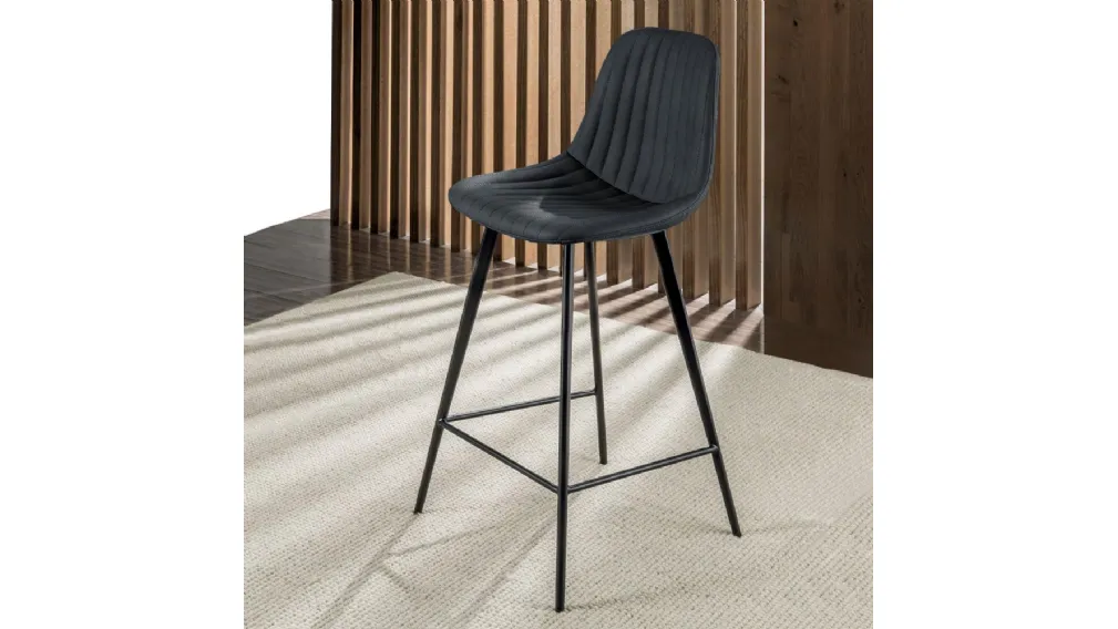Sgabello Cinquecento Stool 4 gambe 80 di La Seggiola