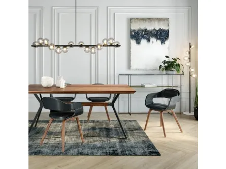 Sedia Costa Noce con Braccioli di Kare Design