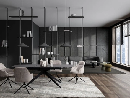 Sedia in tessuto Grant di Bizzotto