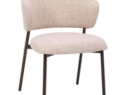 Sedia Prisca in tessuto imbottito di Bizzotto