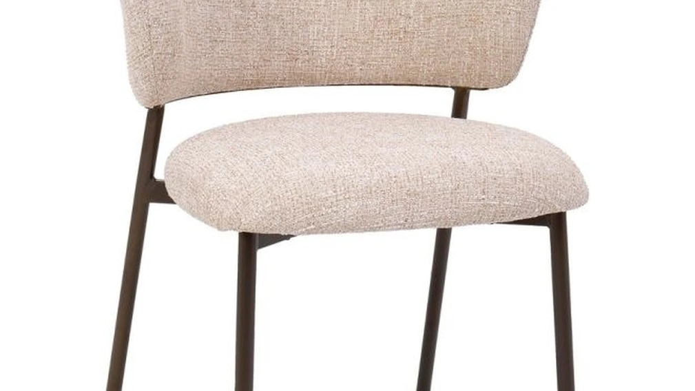 Sedia Prisca in tessuto imbottito di Bizzotto