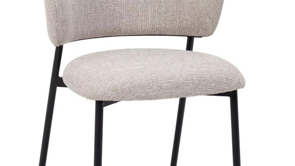 Sedia Prisca in tessuto imbottito di Bizzotto