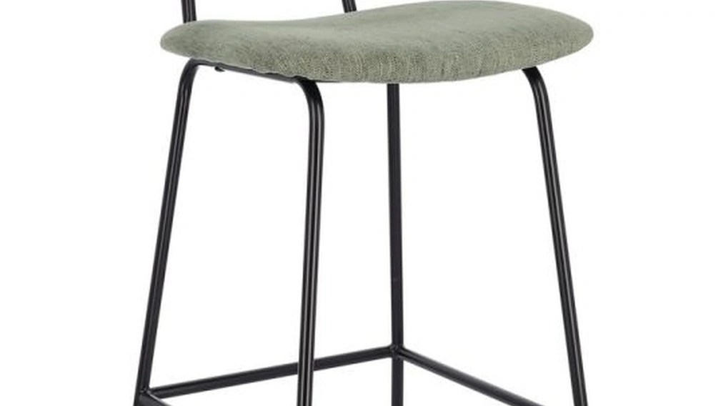 Sgabello in legno e acciaio Sienna di Bizzotto