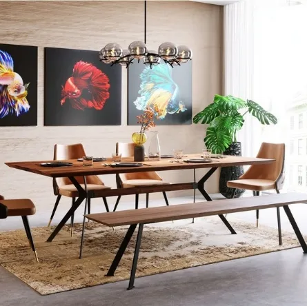 Tavolo Downtown Noce di Kare Design
