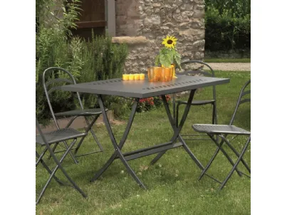 Tavolo pieghevole Folding Table in acciaio zincato e verniciato di La Seggiola