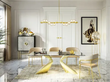 Tavolo Gloria Oro di Kare Design