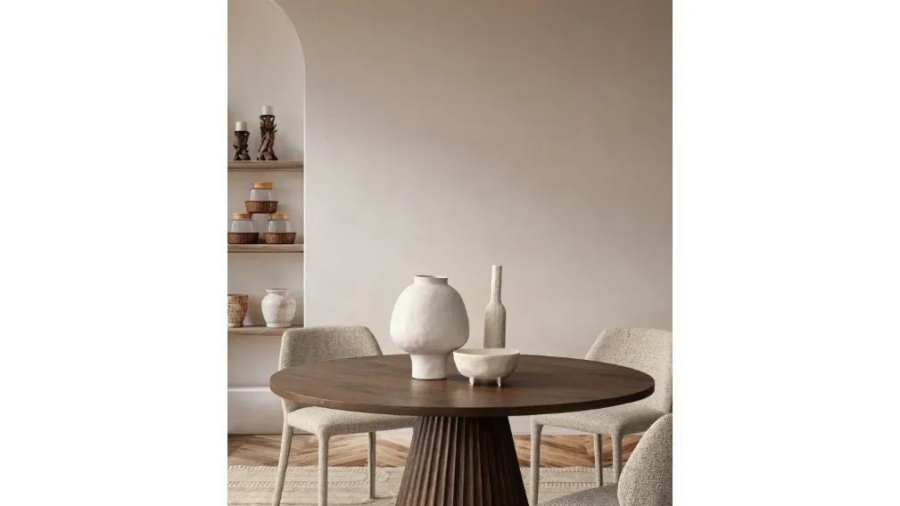 Tavolo rotondo in legno Orissa di Bizzotto