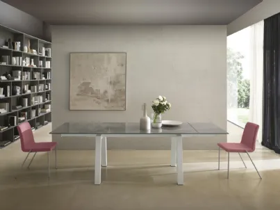 Tavolo T1357A Sand 160 in ceramica di Zamagna