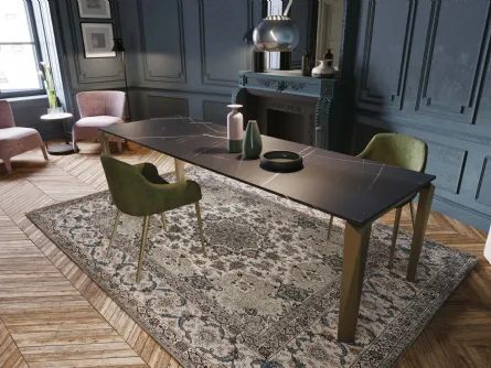 Tavolo T1511 Diamond 140 in laminato di Zamagna