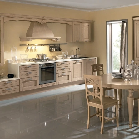 Cucina Classica lineare Imperial Charme in Frassino decapato antico Fiandre di Aran