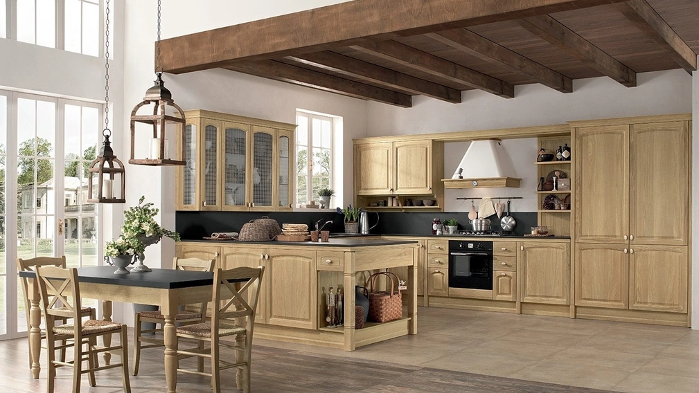 Cucina Classica con penisola Mida 05 di Colombini Kitchen