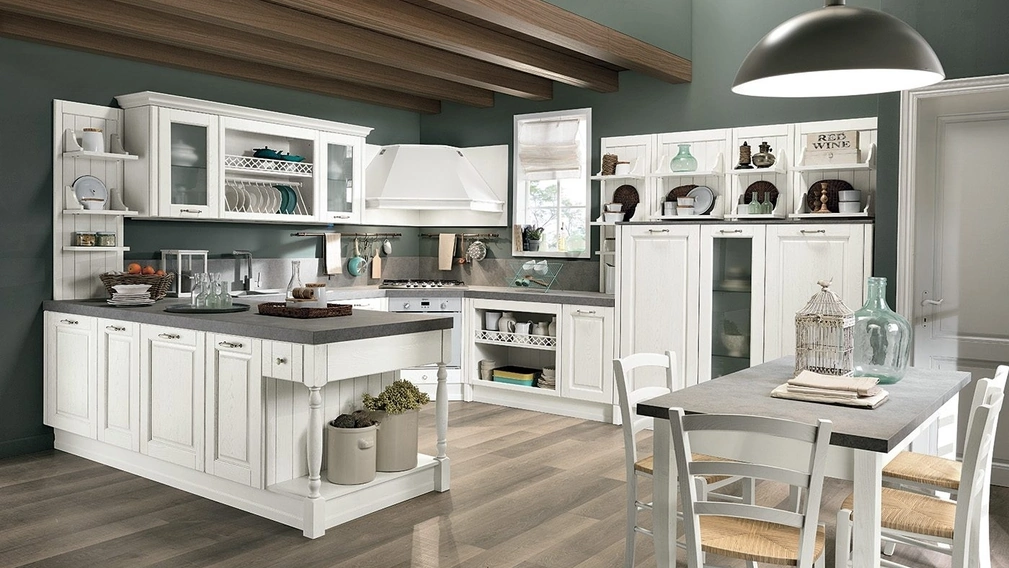 Cucina Classica con penisola Opera 01 di Colombini Kitchen