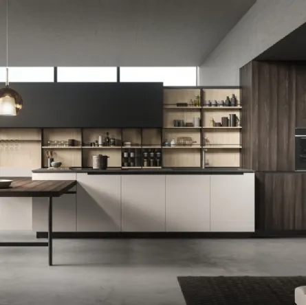 Cucina Design con penisola Lab13 Kitchen 03 di Aran