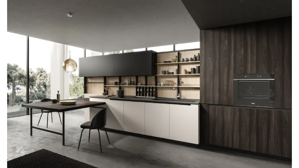 Cucina Design con penisola Lab13 Kitchen 03 di Aran