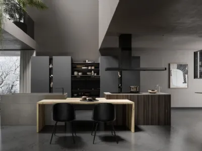 Cucina Design con isola Lab13 Kitchen 04 di Aran